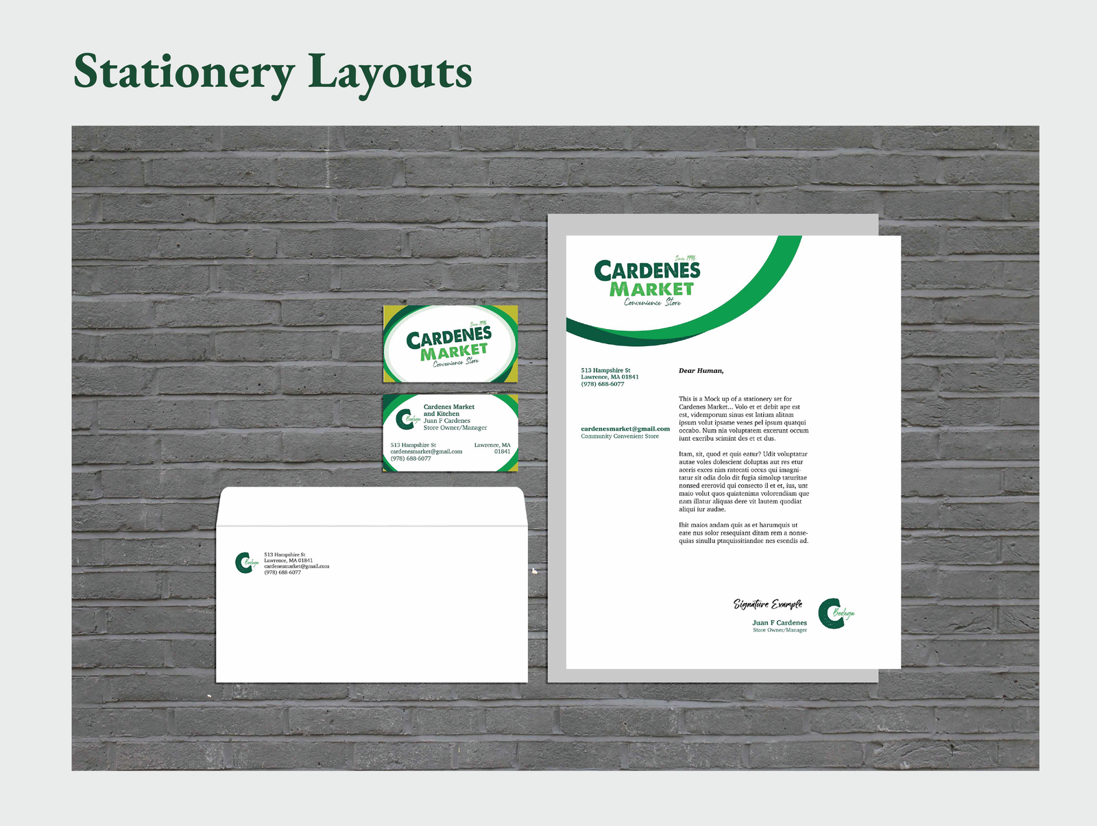 Brand stationery mockups